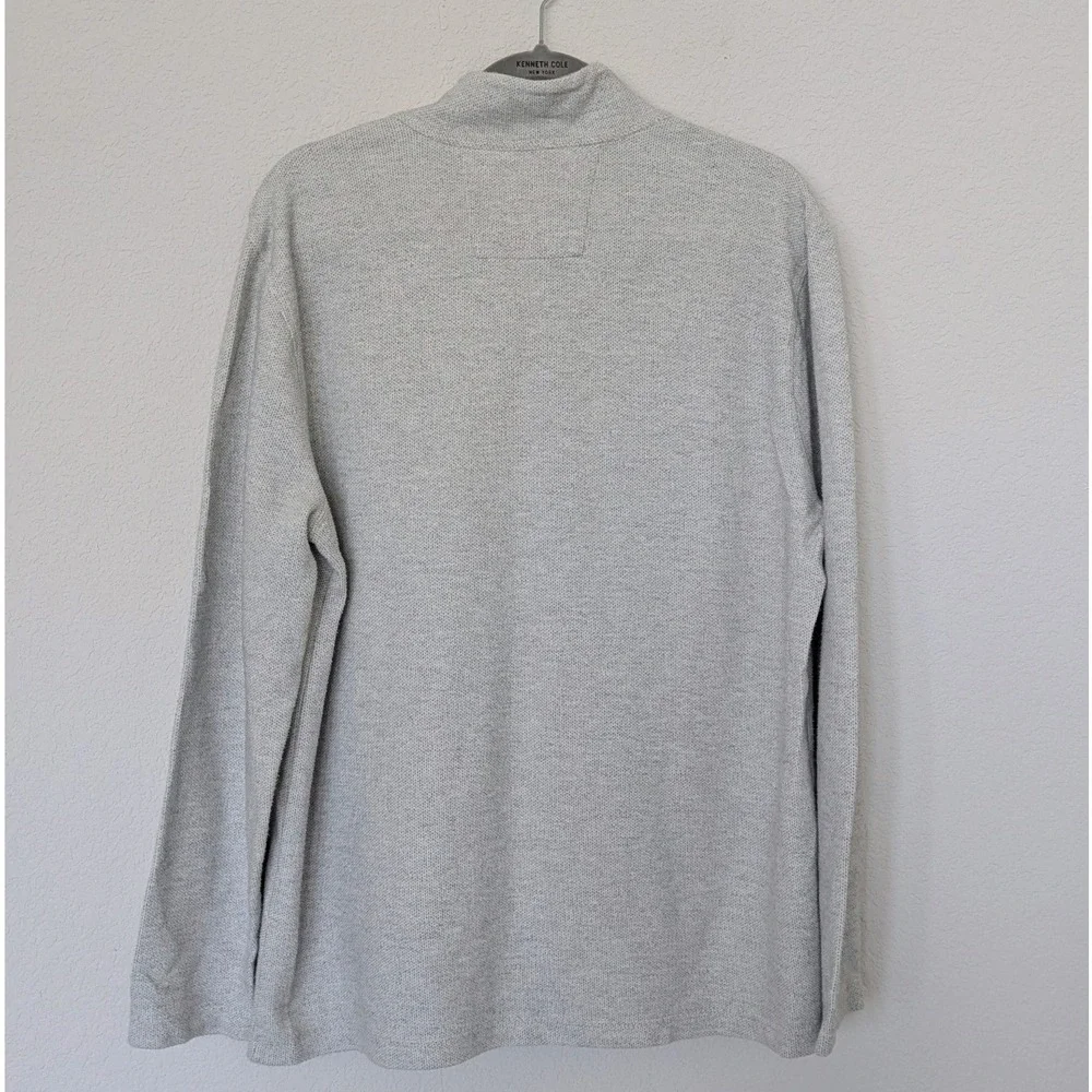 Banana Republic Premium Luxe Sweater Bundle Mens L Grey Quarter Zip‎ Button Mock